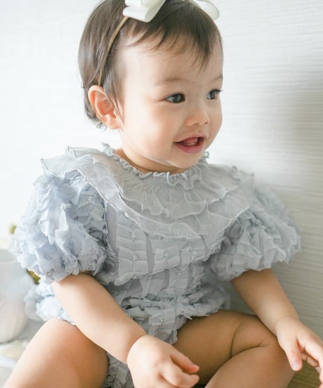 一部即納 monbebe Chiffon frill special suit