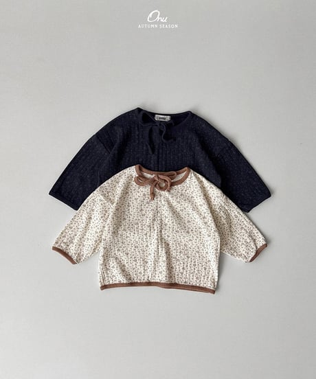 予約 ONU Flower ribbon tee
