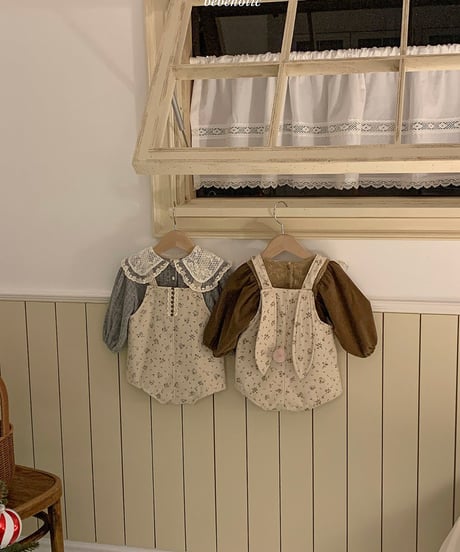 予約 bebeholic Tani Rabbit suspender suit