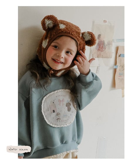 予約 FLO Winter bear hat