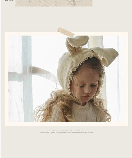 予約 FLO Winter rabbit hat