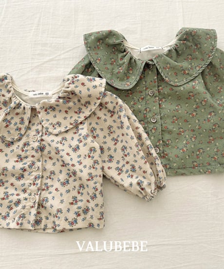 予約 valubebe Garnet flower blouse