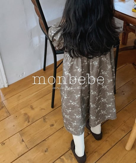予約 monbebe Autumn flower one-piece (ママとお揃い)