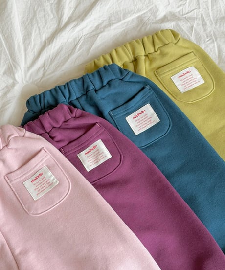 予約 ninibello Betty color sweat pants