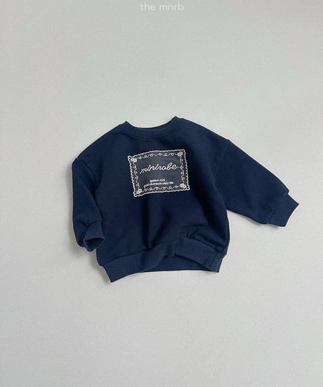 予約minirobe lace man to man tee