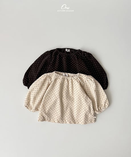 予約 ONU Dot Shering blouse