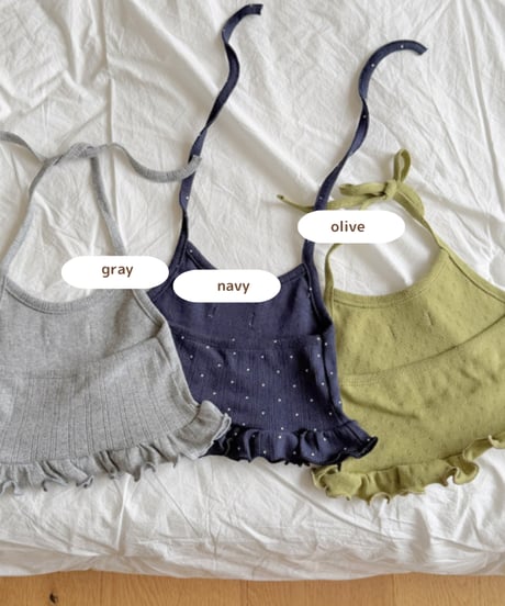 予約 ninibello BB eilet halter neck