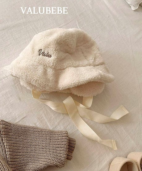 予約 valubebe  Fur guidori bucket hat