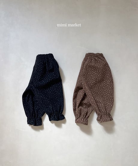 予約 mimi market Flower Golden pants