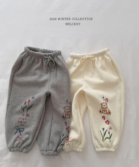 予約 melikey Picture play jogger pants