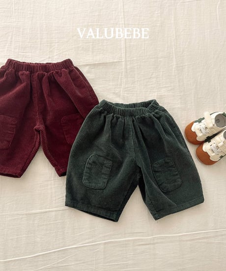 予約 valubebe Pantteok corduroy pants