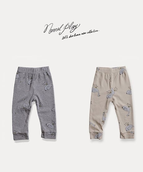 予約 NORMALPLAY normal duck ribbed leggings