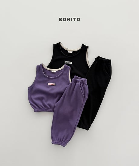 予約 bonito Mini waffle vest setup