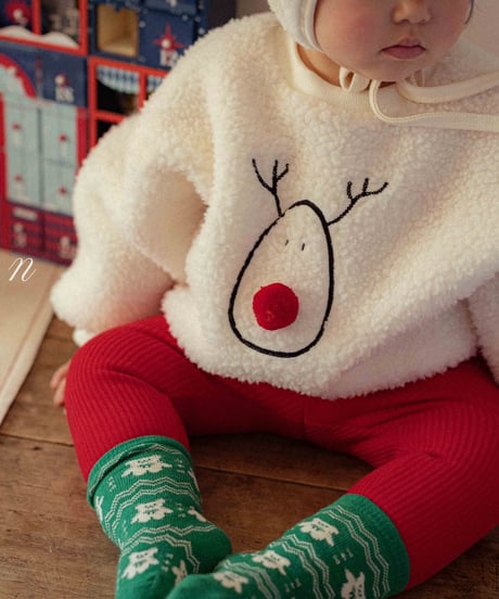 予約 OREN Red-Nosed Rudolph Boa Sweatshirt