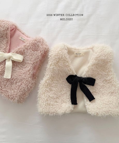 予約 melikey Cloud fur vest