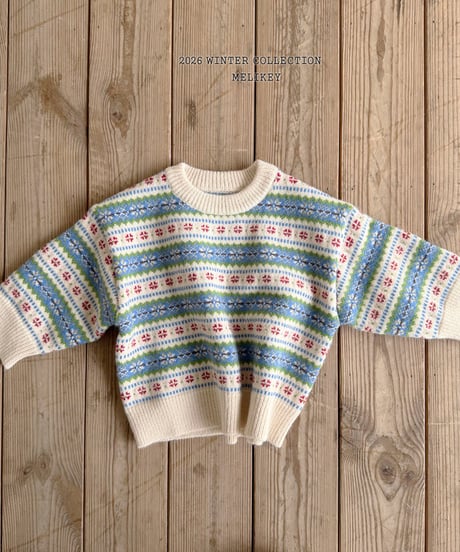 予約 melikey Vintage Indian knit