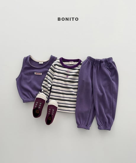 予約 bonito Mini waffle vest setup