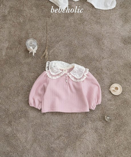 予約 bebeholic Maple collar tee