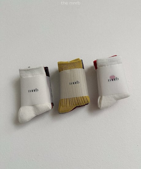 予約minirobe Basic Waffle Socks 3SET