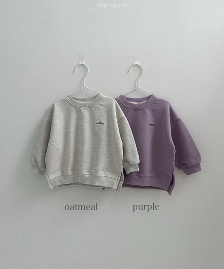 予約minirobe Unbal man to man tee
