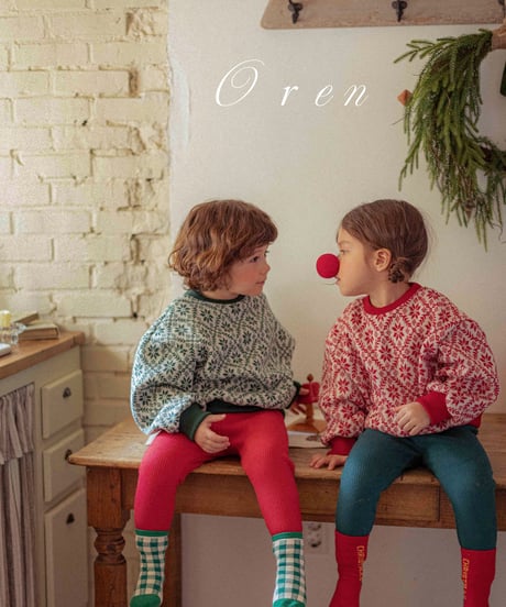 予約 OREN Santa Christmas Socks Set(5足set)