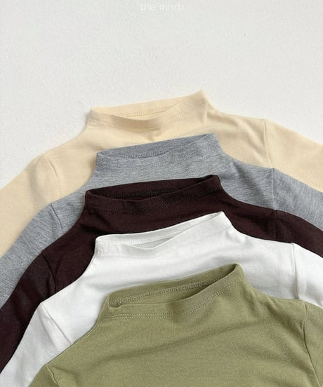 予約minirobe Blossom Half-Neck Tee