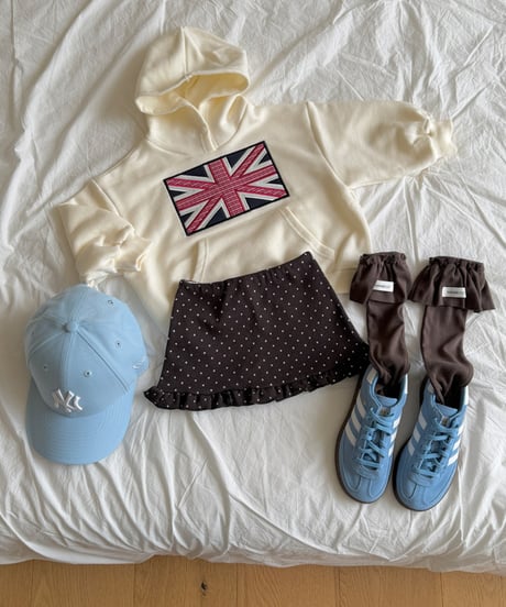 予約 ninibello London patch hoodie