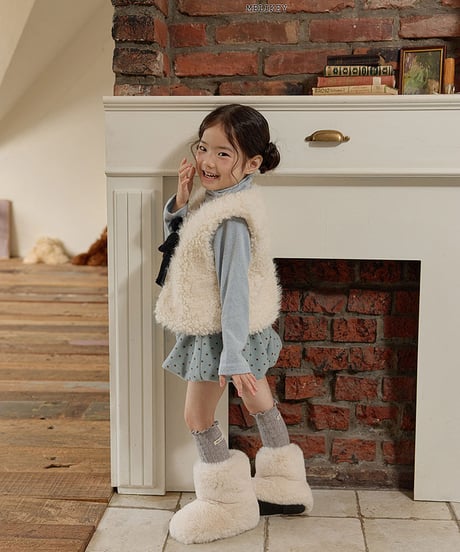 予約 melikey Cloud fur vest