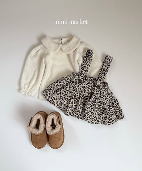 予約 mimi market Leopard Cordu Kangkang skirt