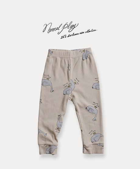予約 NORMALPLAY normal duck ribbed leggings