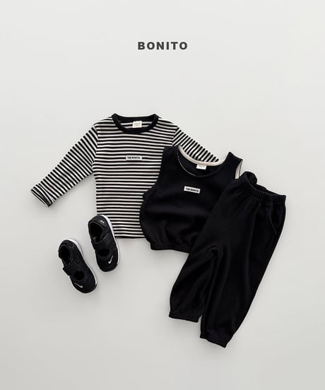 予約 bonito Mini waffle vest setup