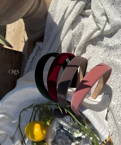 予約 OREN Velvet Headband