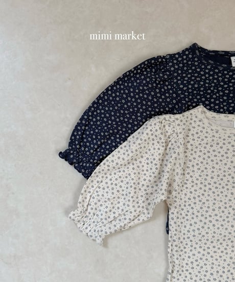 予約 mimi market Pleated Collar Tee