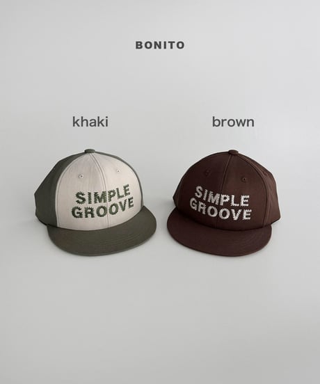 予約 bonito Simple groove cap