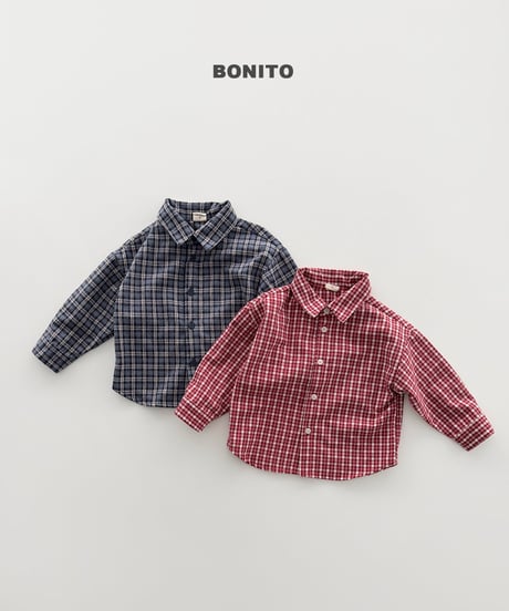 予約 bonito Fleece-Lined Check Shirt