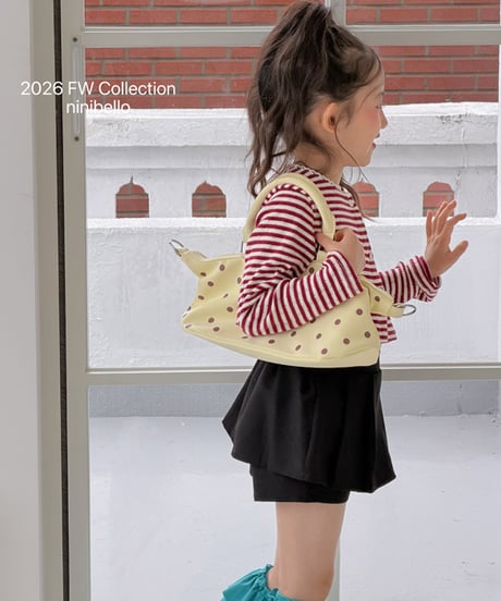 予約 ninibello Rose pleated skirt