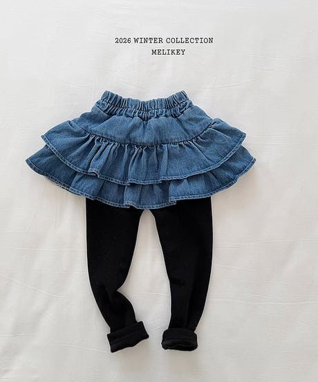 予約 melikey Denim Kang Kang skirt leggings