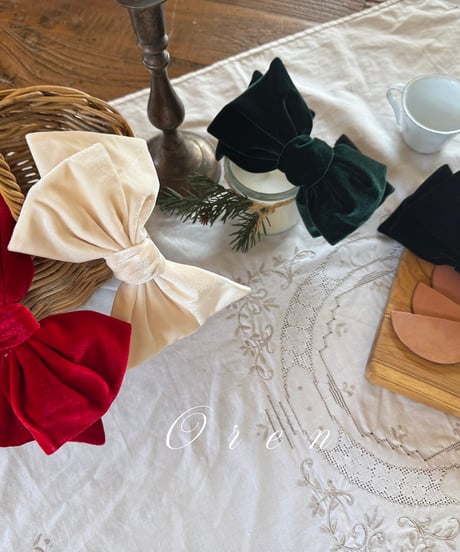 予約 OREN Noël Ribbon Headband