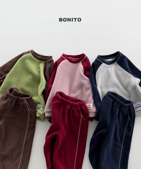 予約 bonito Two-Tone Raglan Set