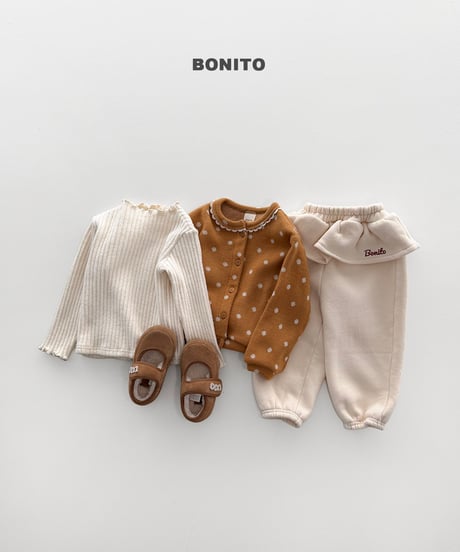 予約 bonito Dot Knit Cardigan