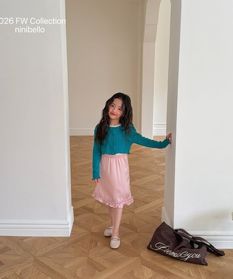 予約 ninibello Miko Shatin Skirt
