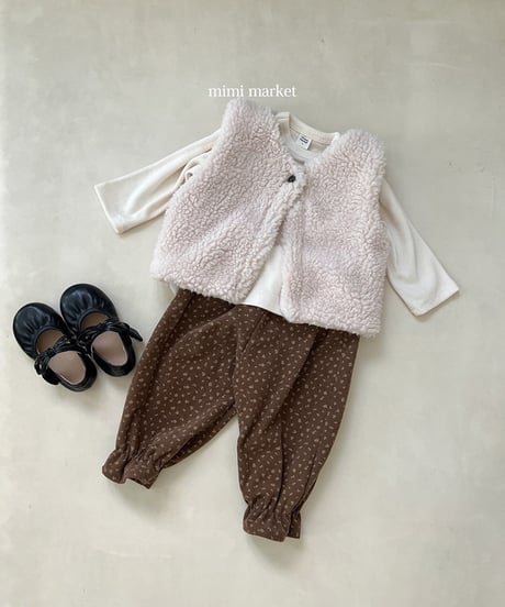 予約 mimi market Flower Golden pants