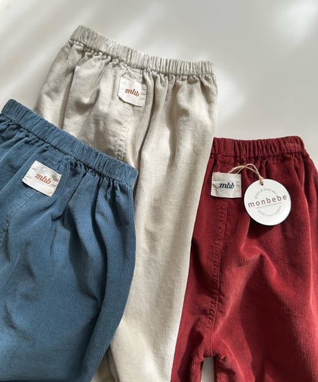 予約 monbebe Golden jogger pants