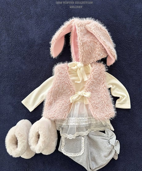 予約 melikey Cloud fur vest