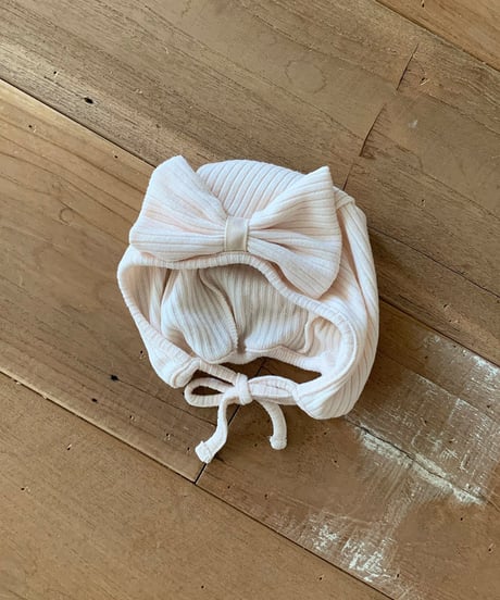 予約 bebeholic May Ribbon Bonnet