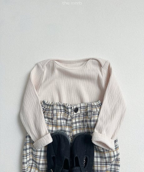 予約minirobe Adele check pants