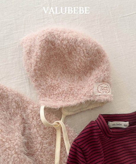 予約 valubebe  Oad fur bonnet hat