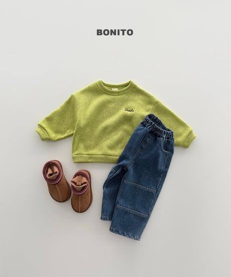 予約 bonito Winter Panelled Denim Pants