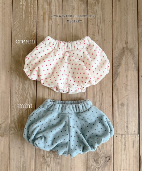 予約 melikey Dot pumpkin pants