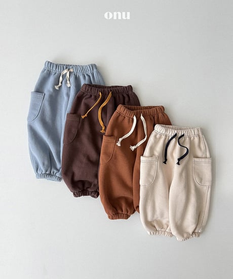 予約 ONU Pocket soft jogger pants